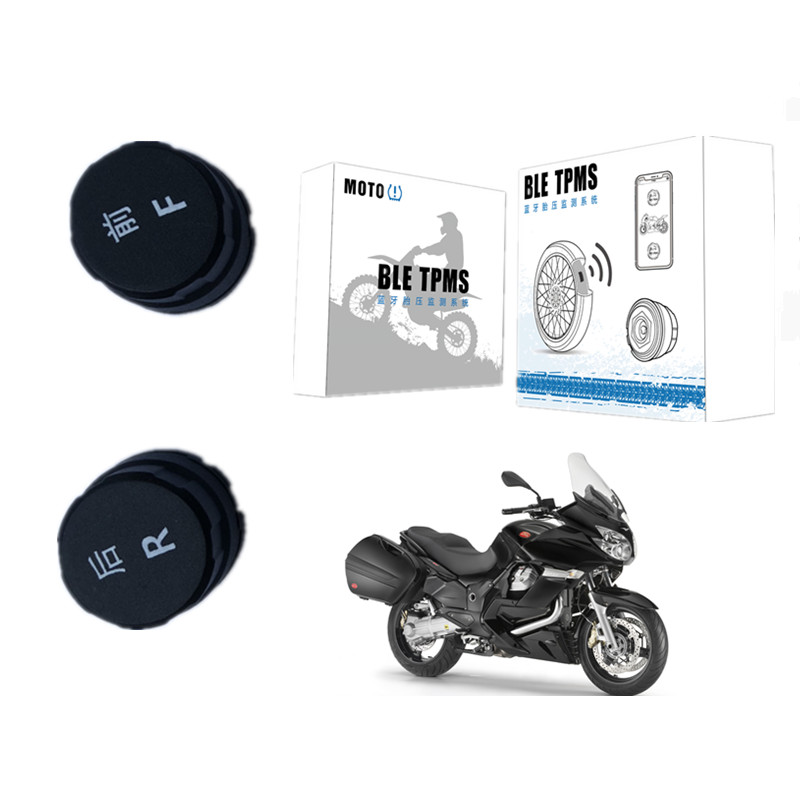 MOTO TPMS Tire Pressure Monitoring System For Motorcycle Bluetooth 4.0 With 2 External Sensors For IOS / Android motocare