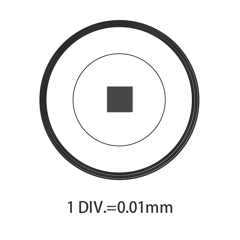 DIV 0.01mm Microscope Stage Calibration Slides Grids Net Micrometer 100x100 Grid Measuring Optical Glass Net Grid
