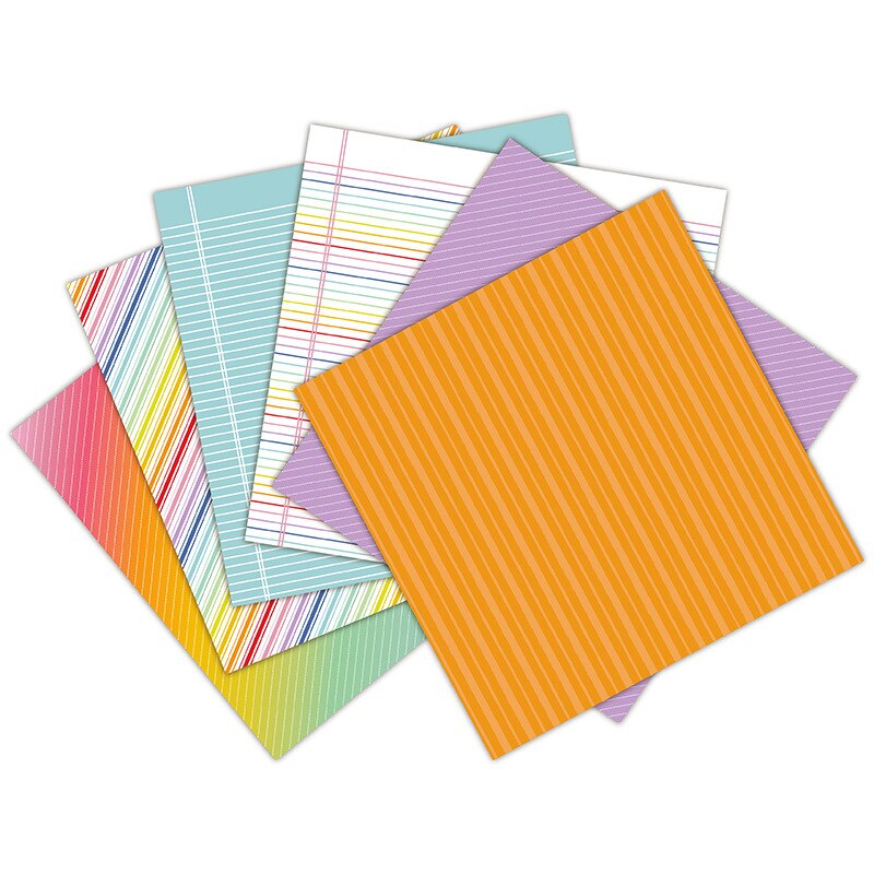 Papier de matériel rétro coloré, papier décoratif pour Album journal intime, Scrapbooking, bricolage, 24 pièces/lot