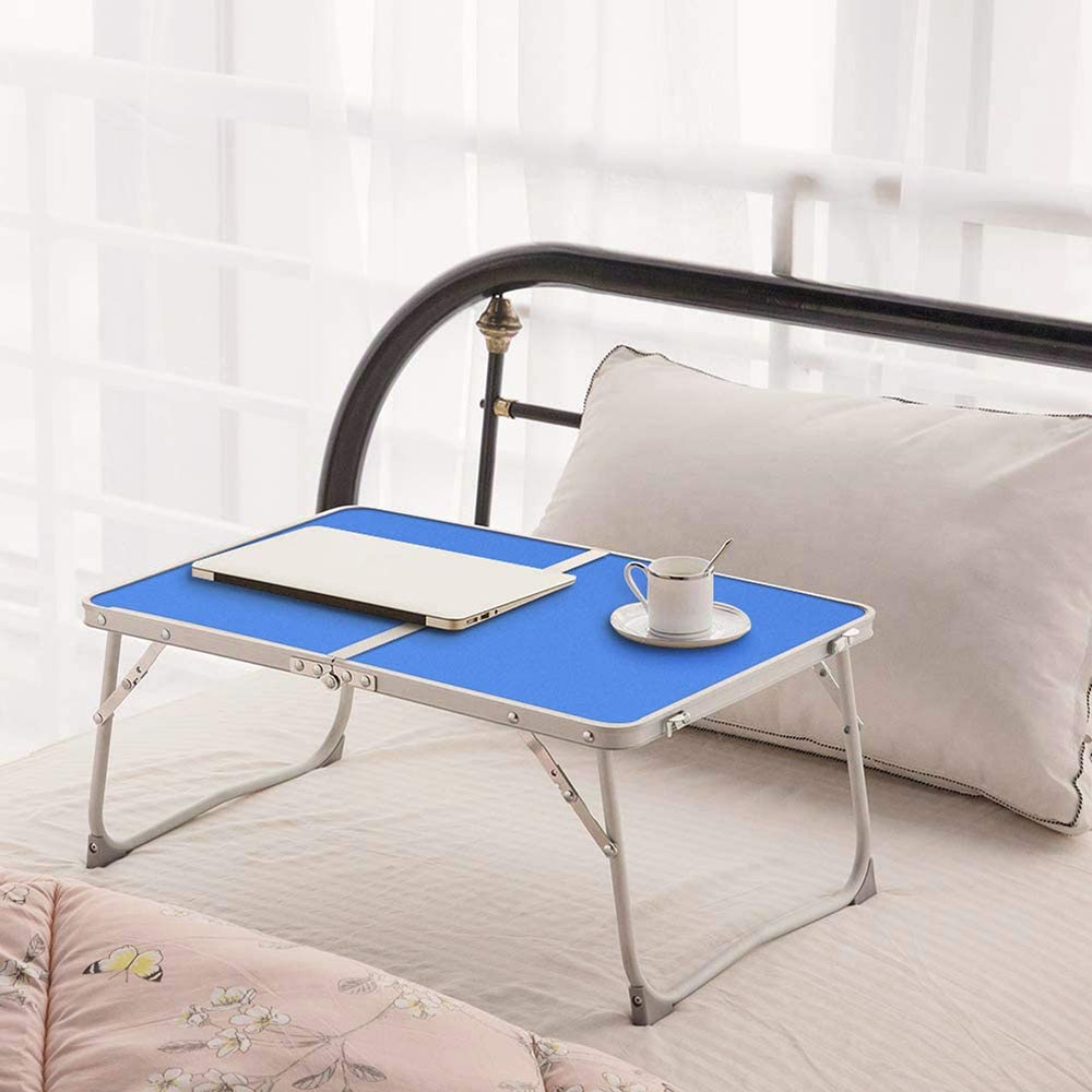 Opvouwbare Laptop Tafel Lapdesk Ontbijt In Bed Lade Draagbare Mini Picknick Tafel Notebook Stand Lezen Boek Houder Voor Couch Floor