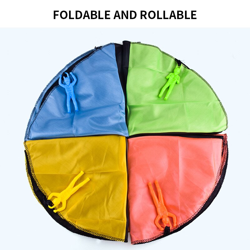 Hand Gooien Mini Soldaat Parachute Grappig Speelgoed Kid Outdoor Game Educatief Speelgoed Fly Parachute Sport Voor Kinderen Speelgoed Kid