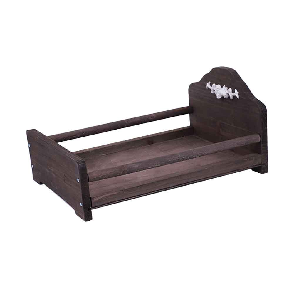 Cama de madera para bebés, accesorios de fotografía recién nacido, Fondo para dormitorio, sesión de fotos multifunción, para el hogar