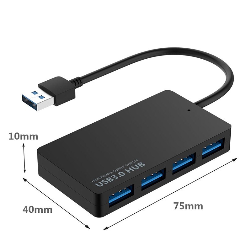 Wysokiej prędkości, HUB USB 3.0 rozdzielacz Multi USB 4 porty Expander USB wielokrotnego Expander akcesoria komputerowe do laptopa PC