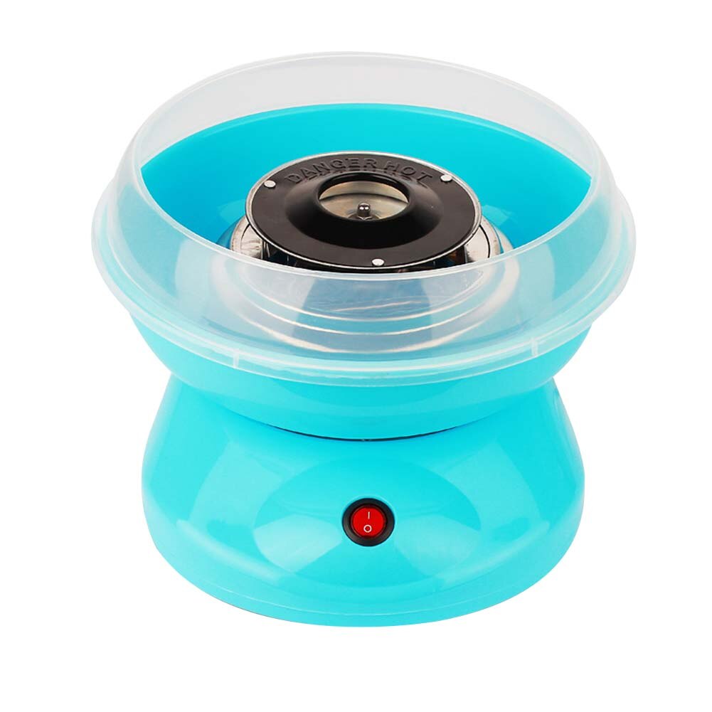 Mini Electric Cotton Candy Maker Household Portable DIY Sweet Marshmallow Machine Children Snack Maker UK Plug With Free Sticks: Blue