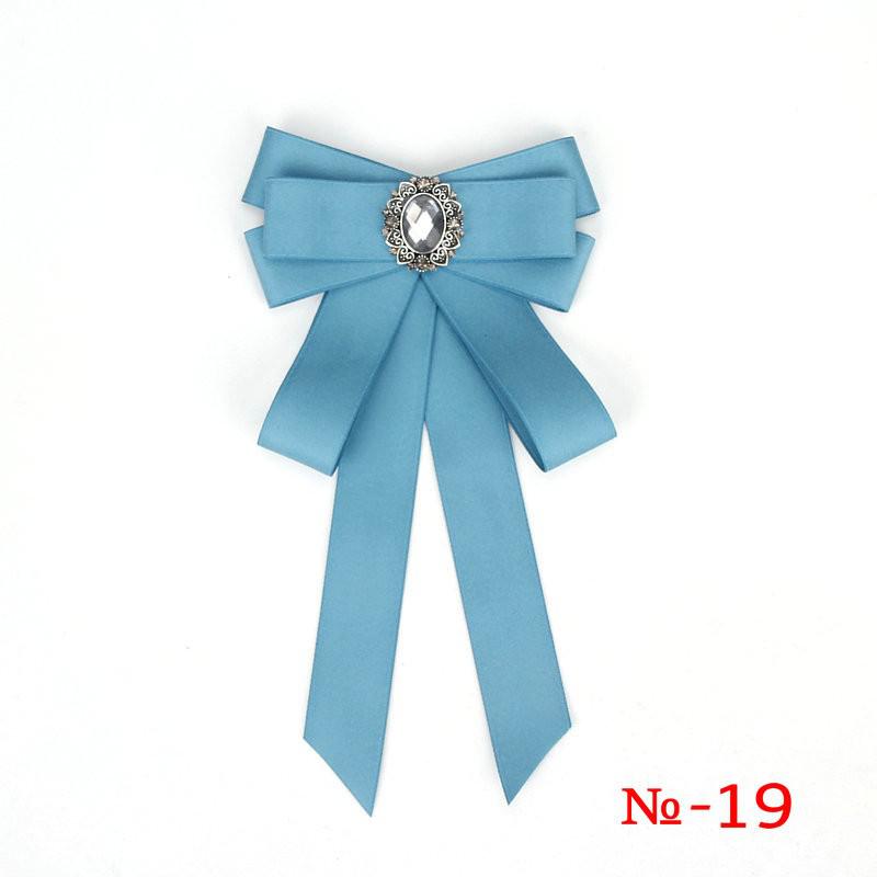 Mode Vlinder Knoop Lint Diamant Bowtie College Dames Wit Rhinestone Shirts Strikje Cadeau Voor Vrouwen Accessoires: 19