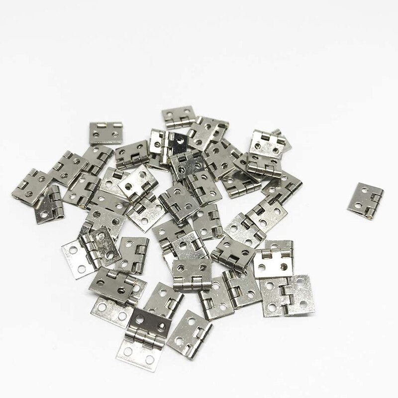 100 Pieces Mini Pure Copper Hinges Retro Hinges for Wooden Box Jewelry Chest Box Cabinet DIY Accessories