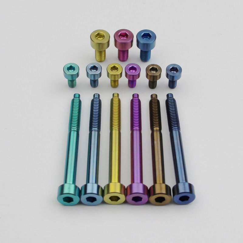 Regenboog kleur titanium legering FR Schroef Set/Aparte aankoop