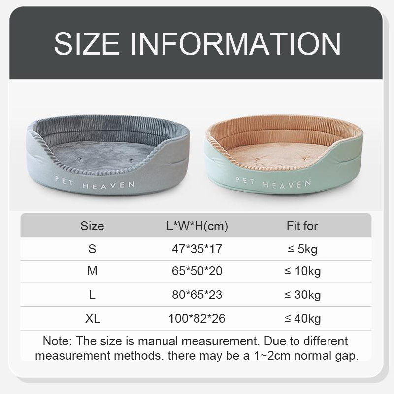 Hoopet Dog Bed Padded Cushion for Small Big Dogs Sleeping Beds Pet Houses for Cats Super Soft Durable Mattress Removable Pet Mat