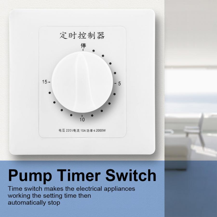 Sales Mechanical Timer Swtich 220V 15 Minutes Intelligent Timer Switch Controller Countdown High Power Timing Control Tools