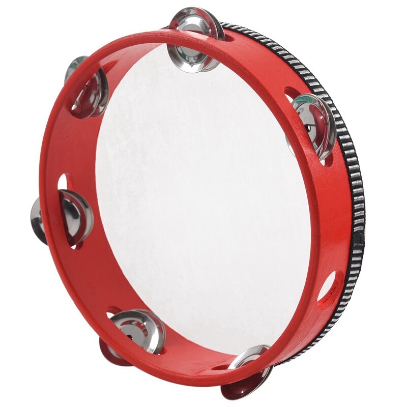 Lade Knoppen Keramische Deur Kast Handgrepen 32Mm Met 8Inch Musical Tamboerijn Tamborine Drum Ronde Percussie