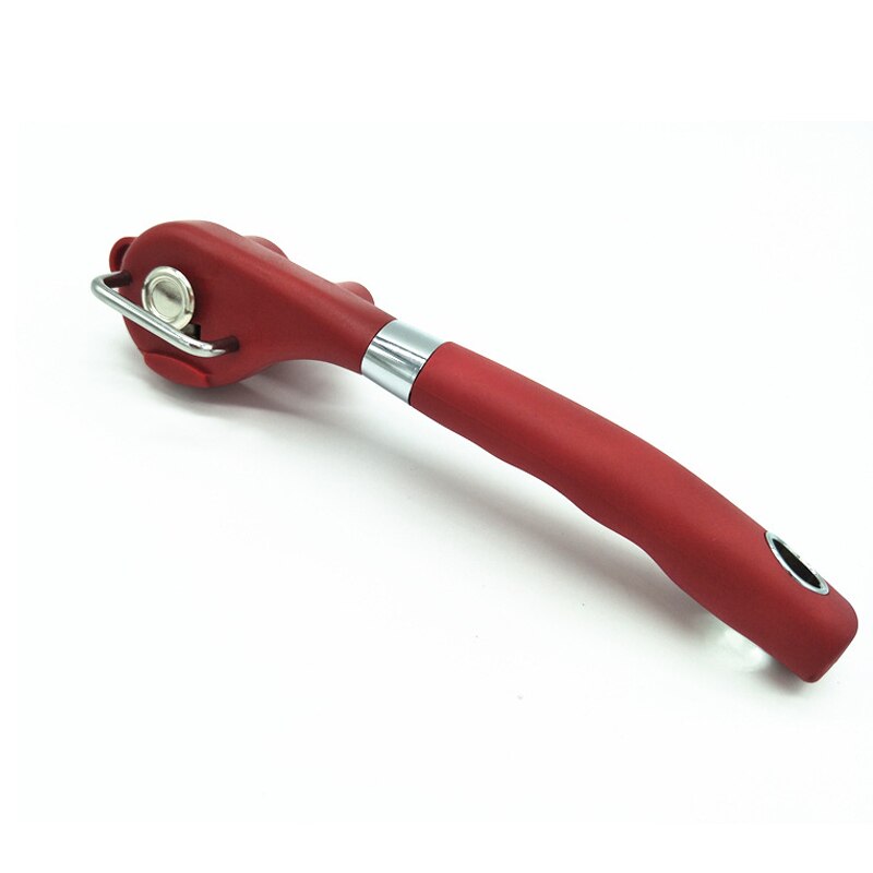 1 Stuk Veilig Multifunctionele Blikopener Mes Professionele Ergonomische Manual Side Cut Handleiding Keuken Gadgets Voor Opener Fles: Red N4