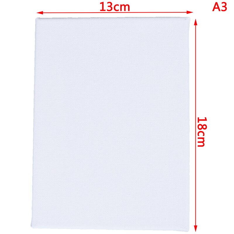 Blank White Mini Small Stretched Artist Canvas Art Board Oil Paint Board: A3