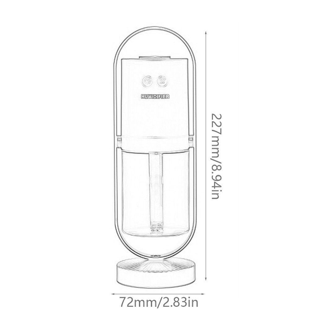Electric Air Humidifier Ultrasonic Essential Oil Aromatherapy Modes Light Night Mist Maker with LED Night Lamp