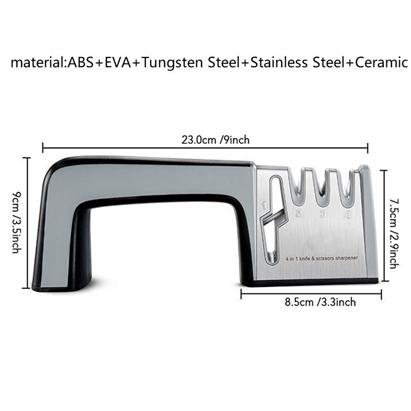 Electric Multifunctional Grinding Wheel Sharpener Quick Sharpening Stone For Kitchen Scissors Screwdrivers: black