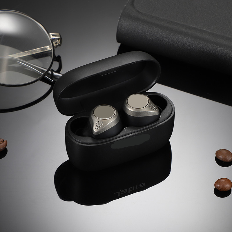 Neue 75t In-Ear echte kabellose Bluetooth-Kopfhörer Sport-Kopfhörer kabelloser TWS-Subwoofer: Black