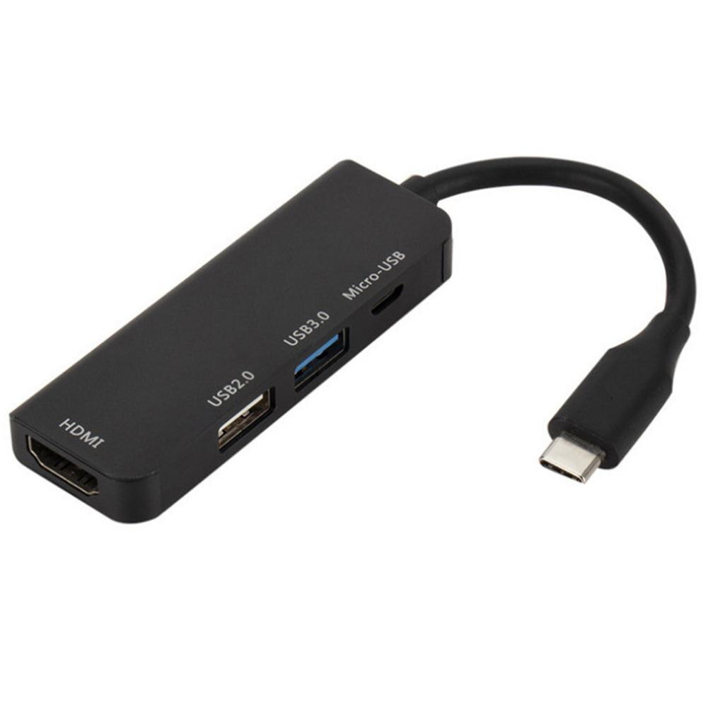 4 In 1 Type-C Tot 4K Hdmi Compatibel Usb 3.0 Pd Poort Opladen Hub Adapter Multifunctionele