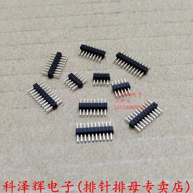 1.27mm pitch Single row Straight needle Pin header Straight pin 1*2P/3/4/5/6/7/8/10/12-40P