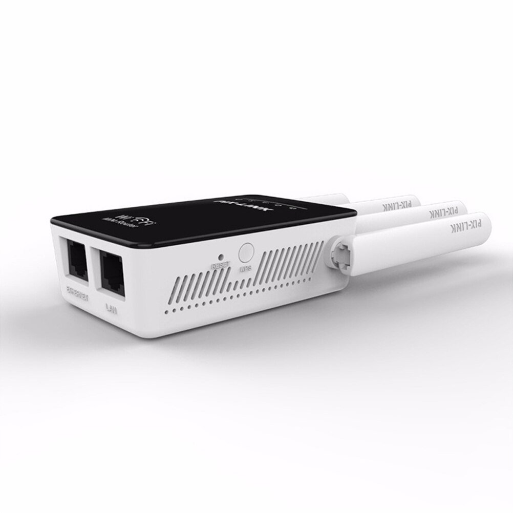 300Mpbs WiFi Range Extender Internet Signal Booster with 4 High Power External Antennas 2.4G Home Office Wi-Fi Wireless Repiter