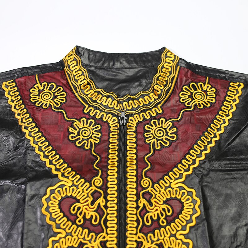H & D Dashiki Mannen Shirt Broek Pak Borduurwerk Bazin Lange Mouwen Tops Met Broek Plus Size Afrikaanse Mannen Kleding Gewaad Africain