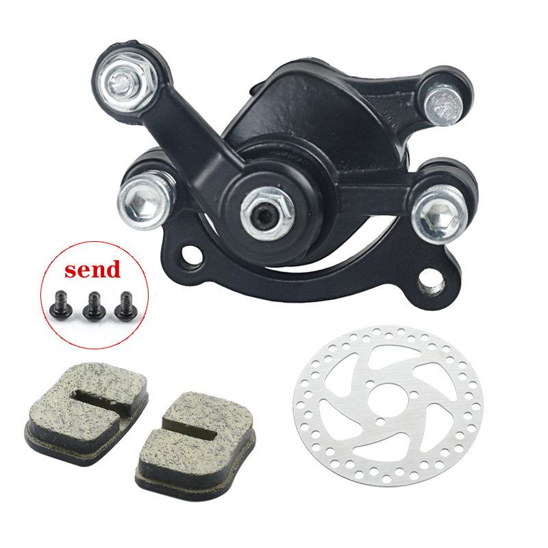 Accesorios de disco de freno para motocicleta, pinza de freno mecánica pequeña de cuatro ruedas de dos tiempos para Mini Scooter todoterreno de 49CC: Gris