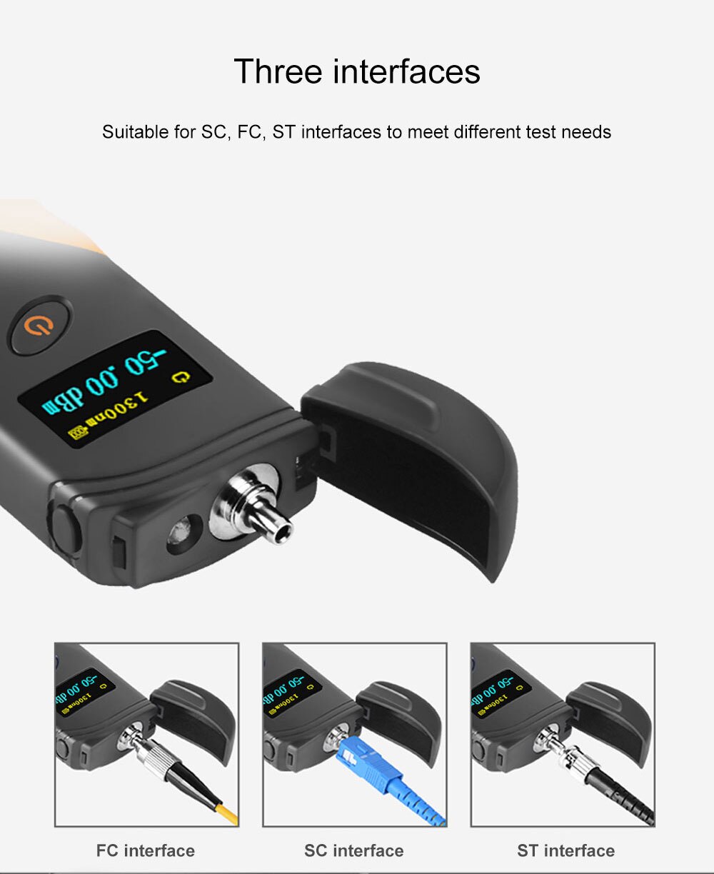 Ftth Hohe Präzision Handheld Mini Fiber optisch Energie Meter -70 + 3 dBm Fiber Optische Kabel Tester-50-+ 20