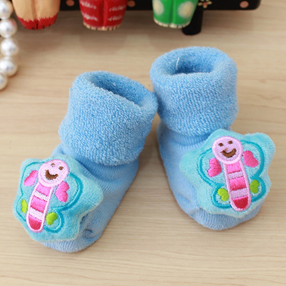 Leuke Casual Novelty Warm Baby Baby Sokken Cartoon Pasgeboren Kids Baby Meisjes Jongens Anti-Slip Warme Sokken Slipper Schoenen laarzen Voor Kid: J