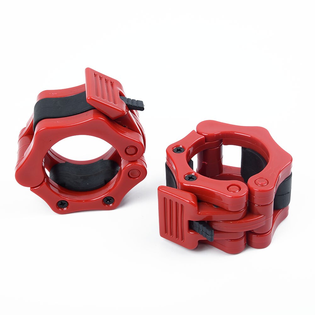 Bagues De Serrage 50mm X2 Pour Barre Olympique – Fitness & Haltérophilie – Rouge