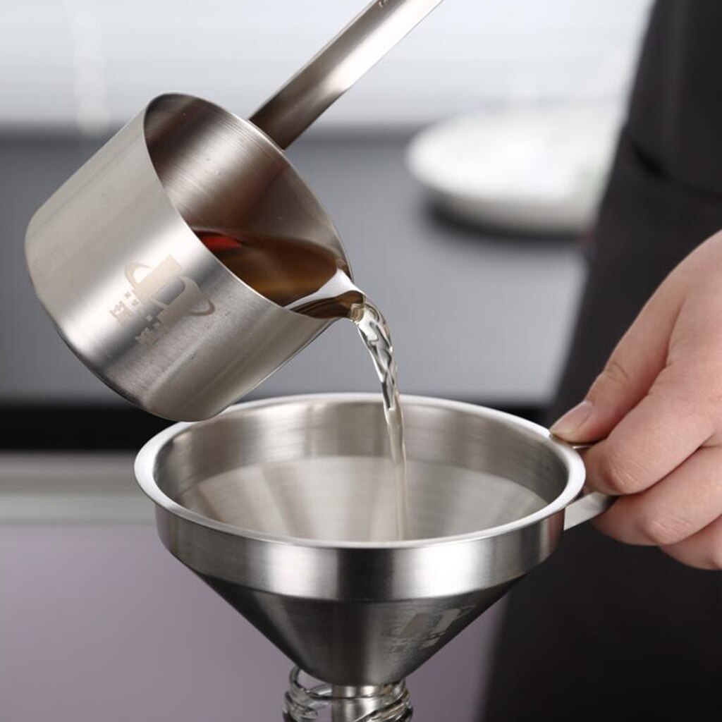 Sleiv rustfritt stål stor suppe saus matlaging dipper servering