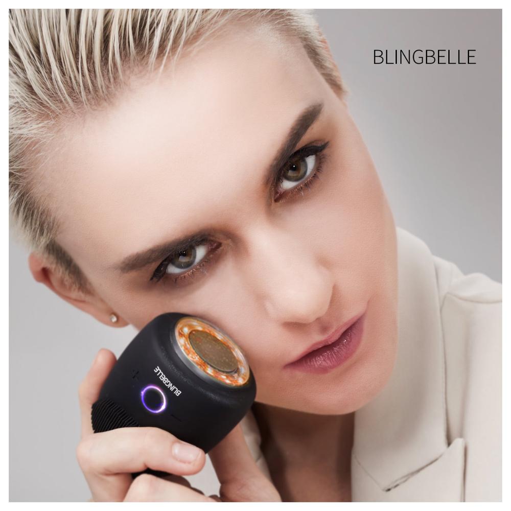 BLINGBELLE 4 in 1 beauty equipment Sonic Vibration Face Cleaner Silicone Deep Pore Cleaning Electric Waterproof Massage Soft