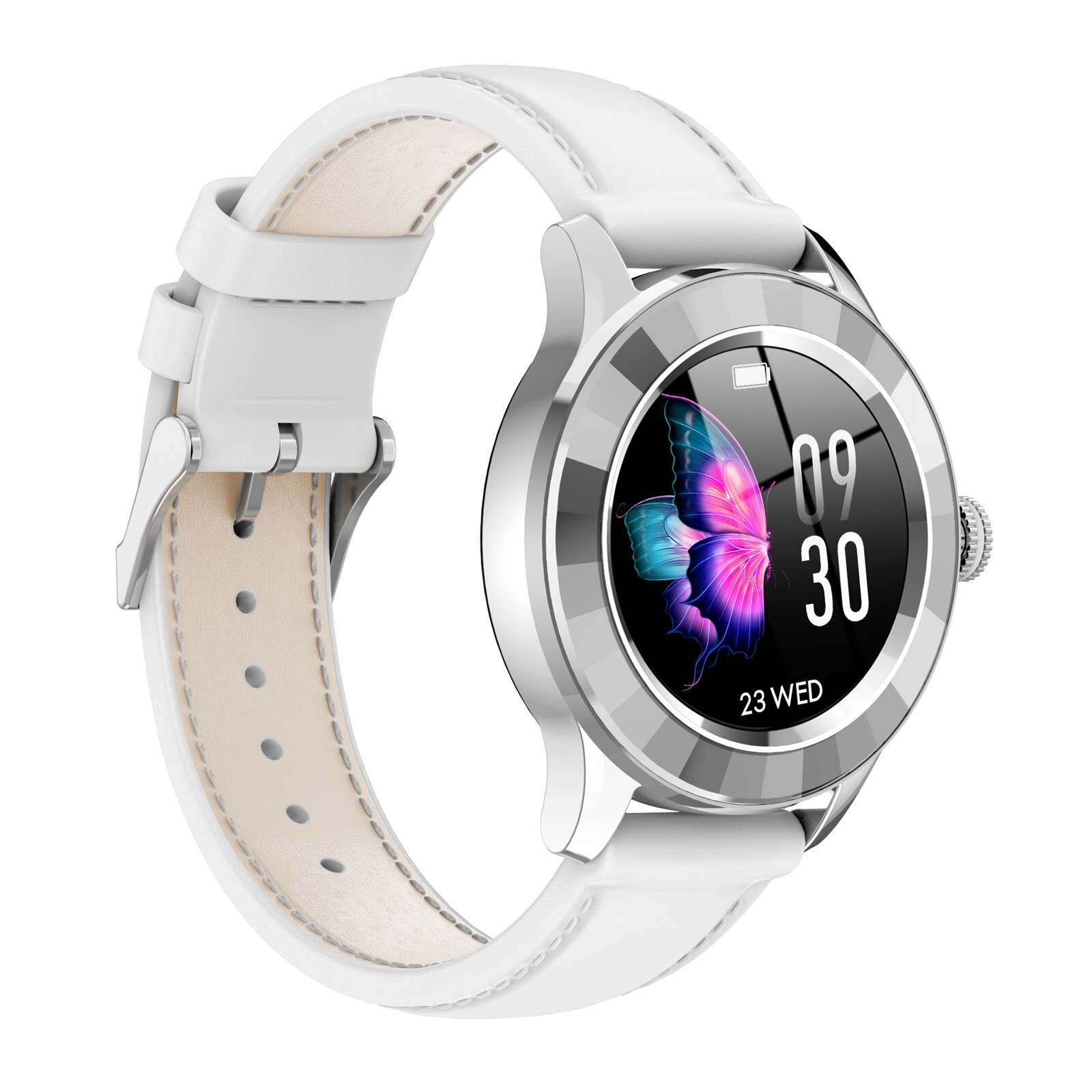 S09 Bluetooth Clever Uhr Ist Wasserdicht Mit Herz Temperatur Überwachung Wasserdichte Smartwatch Verbinden IOS Android Uhr: Weiß