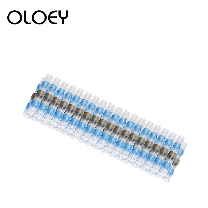 High Heat Shrink Solder Sleeve Blue Welding Sleeve Terminal Insulated Waterproof Butt Wire Connectors Wire Connectors
