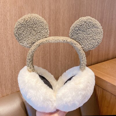Foldable Kawaii Winter Cold Protection Earmuffs Ladies Cute Christmas Headband Earmuffs Thick Warm Plush Earmuffs Snow Keep Warm: style 05