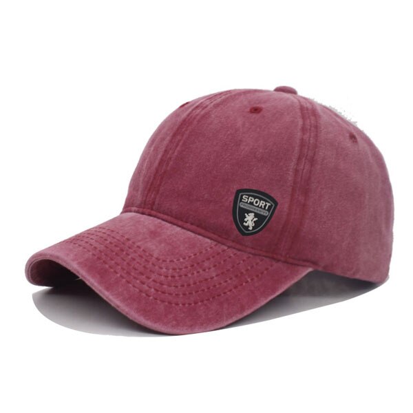 Washed Cotton Men Baseball Cap Women Snapback Caps Hats For Men Casquette Bone Male Summer Vintage Gorros Trucker Dad Men's Hat: wine red  NO.1