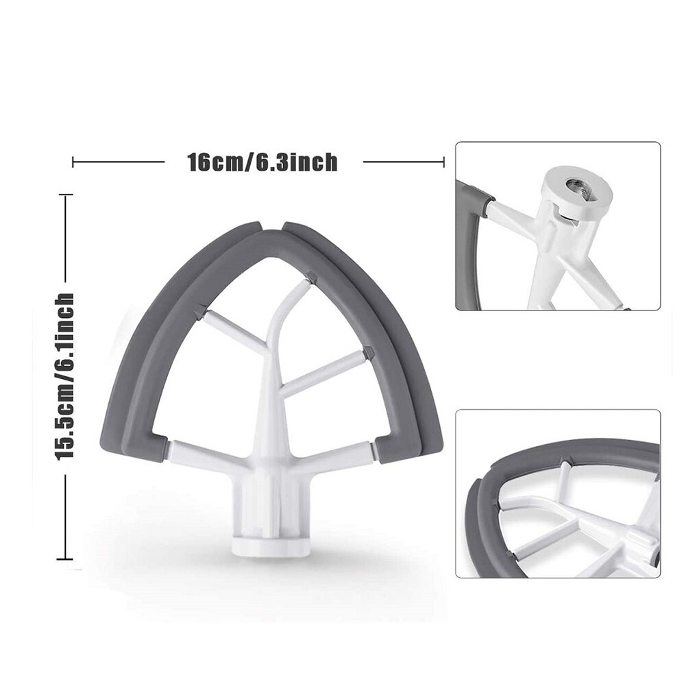 Lame Flexible de batteur de bord de Silicone pour le mélangeur de support de tête d'inclinaison de KitchenAid 4.5-5QT fournitures d'outils de cuisine