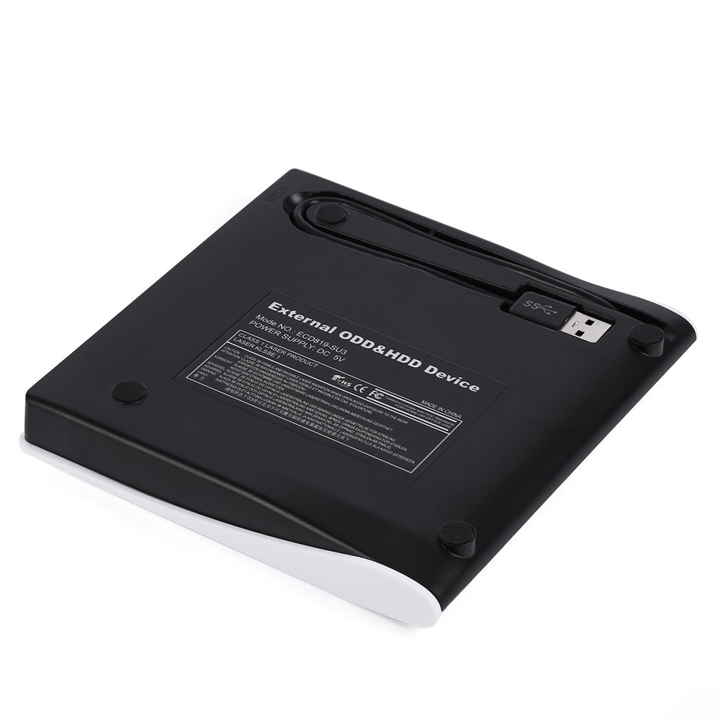 Practical External Hard Drive Box Platic USB3.0 Portable External Interface Hard ODD HDD Drive Box SATA Disc