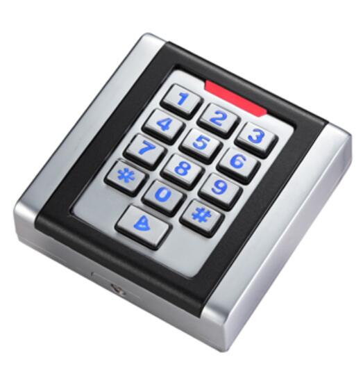 Metal RFID Keyboard Access Control Keypad standalone 2000 users Backlight + 10 Fobs: device only