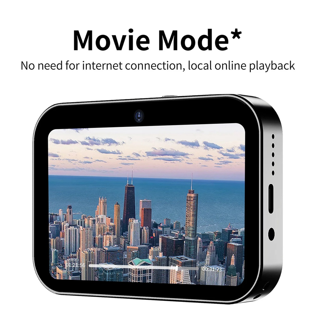 4K CCD Digital Camera 64MP Digital Flash Video Camera with Touch Screen 16X Digital Zoom IR Night Vision Camera Black