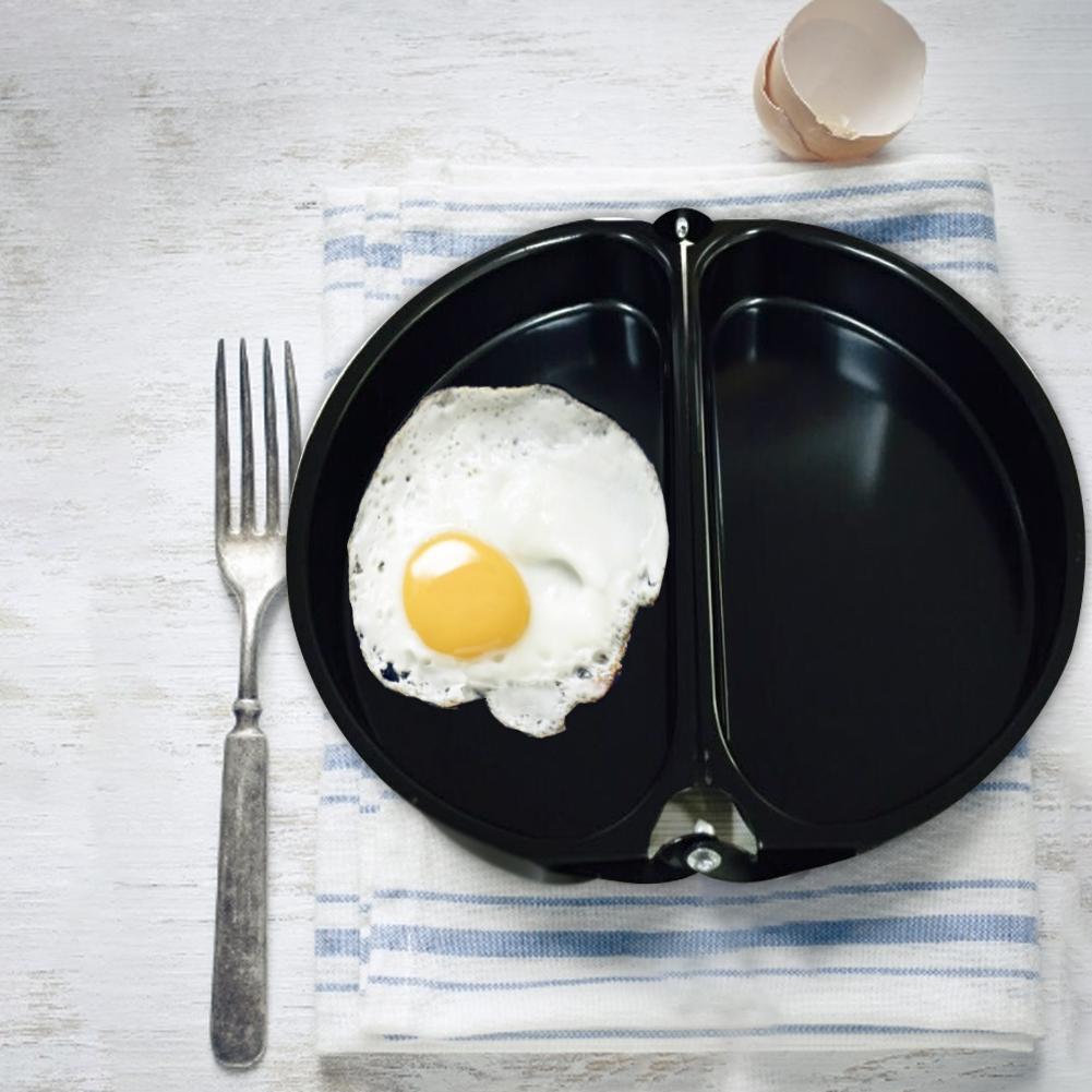 Draagbare Dubbelzijdig Omelet Pot Opvouwbare Non-stick Koekenpan Omelet Ei Ontbijt Maker Keuken Kookgerei Voor Ontbijt