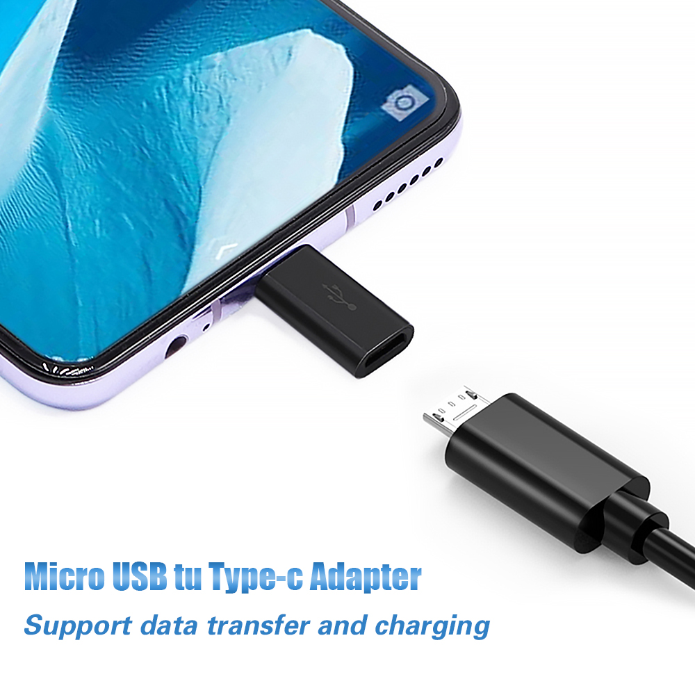 USB Type C to Micro USB Male Adapter Connector Type-C Micro USB Charger Adapter for Xiaomi POCO Redmi Huawei Phone Converter