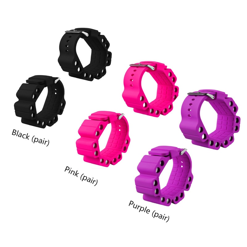 2pcs Adjustable Silicone Yoga Pilates Weighted Bracelet Wrist Weight For Fitness Exercise Walking Jogging Yoga Gym Sweatband