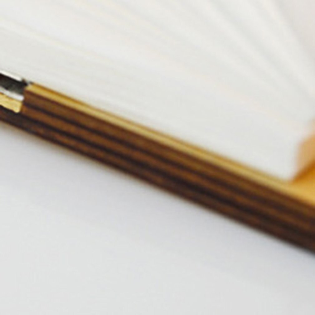 Innovative LED Foldable Wooden Book Shape Desk Lamp 5W USB Rechargeable Portable Folding Book Reading Light for Home Decor