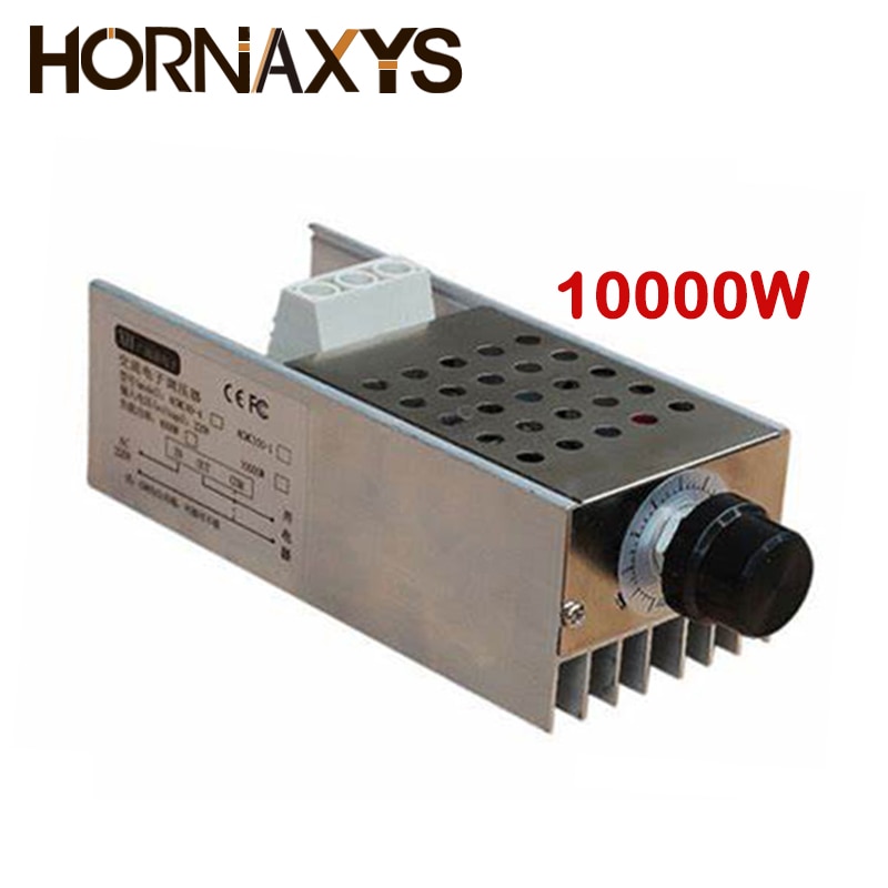 AC 220 V 4000W/5000W/10000W SCR regulador de voltaje oscurecimiento LED Dimmer controlador de velocidad del Motor termostato dímero de fuente de alimentación de 220 V