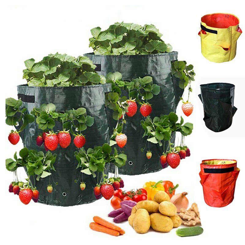 Tuin Groeien Zakken Groenten Aardbei Waterbestendig Verpleging Potten Waterbestendig Verticale Aanplant Zakken Tuin