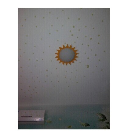 Vendita calda 100 ps/Borsa Parete Della Decorazione Della Casa di Plastica Luminosa Artigianato stella Adesivi incandescenza in il buio di trasporto libero