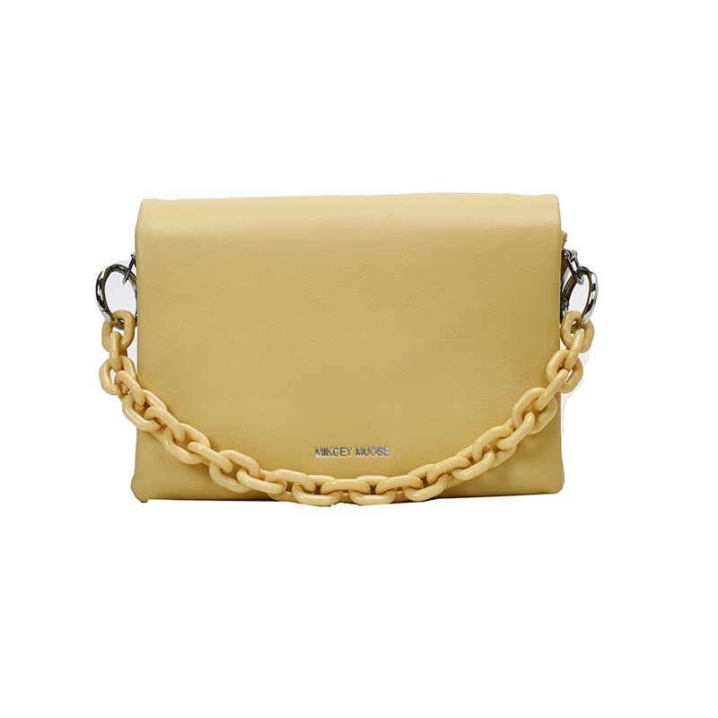 Dames schoudertas dames postbode tas pu leer dames dating tas klein temperament waterdicht paars: Geel