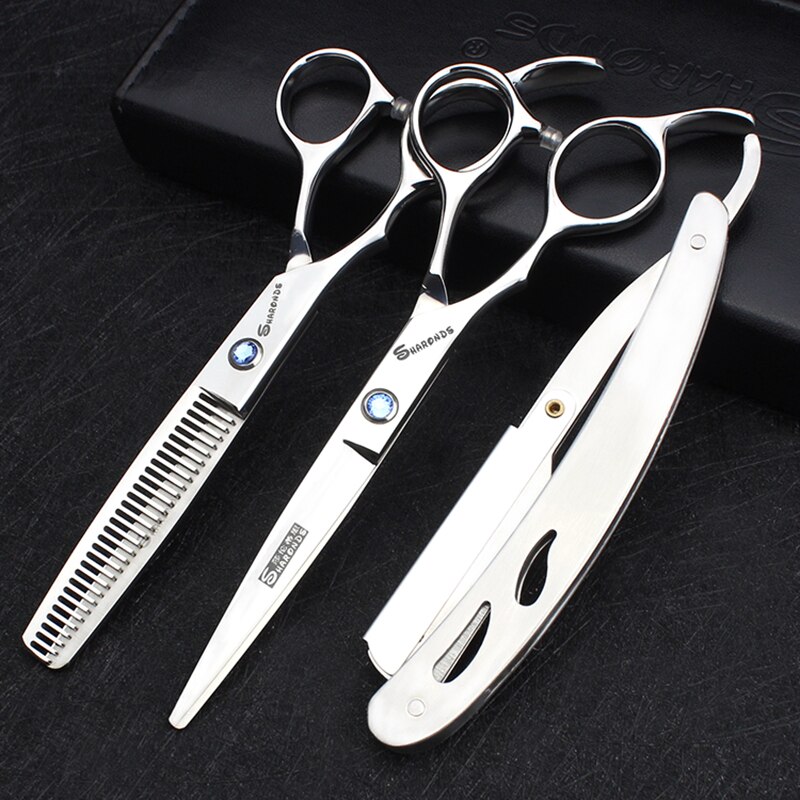 hair salon scissors left handed hairdressing scissors 6 inch cutting thinning seamless shear suit hair stylist dedicated