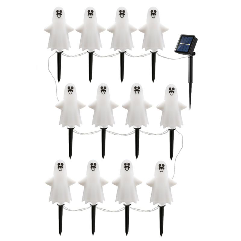 Halloween Garden Stake Lights Solar Ghost Pathway Lights Halloween Solar Stake Lights Halloween Pathway Lights Ghost Decorations