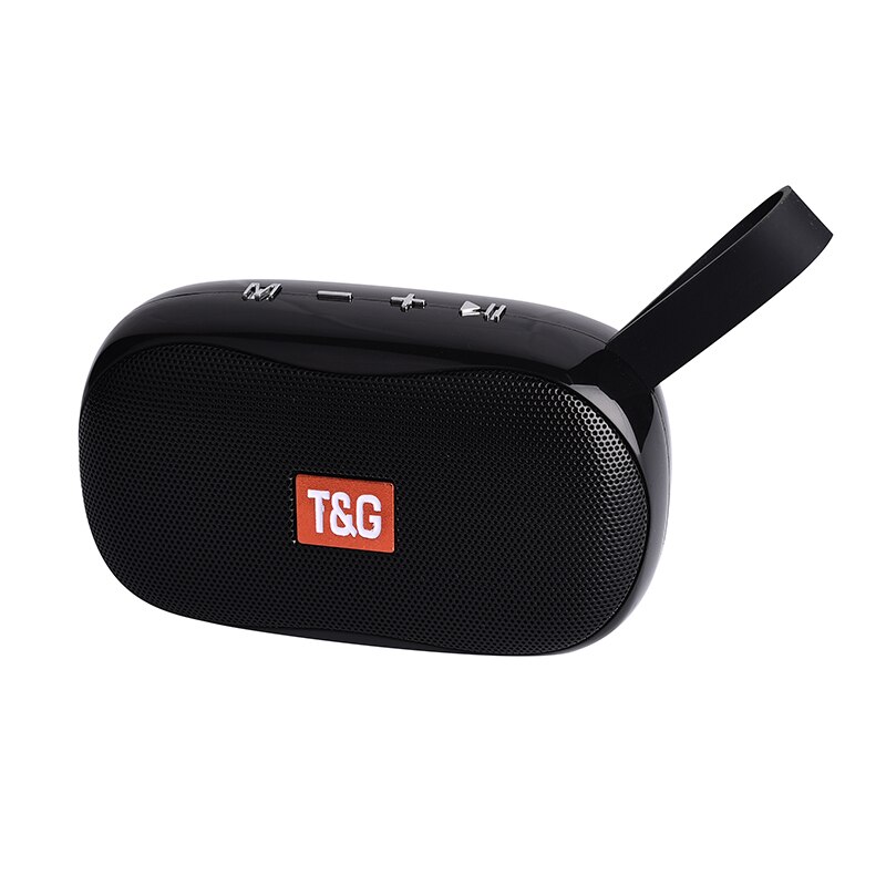 Mini Portable Speakers Bass Draadloze Bluetooth Speaker Outdoor Mini Subwoofer Radio Ondersteuning Fm Tf Card: Black-TG173