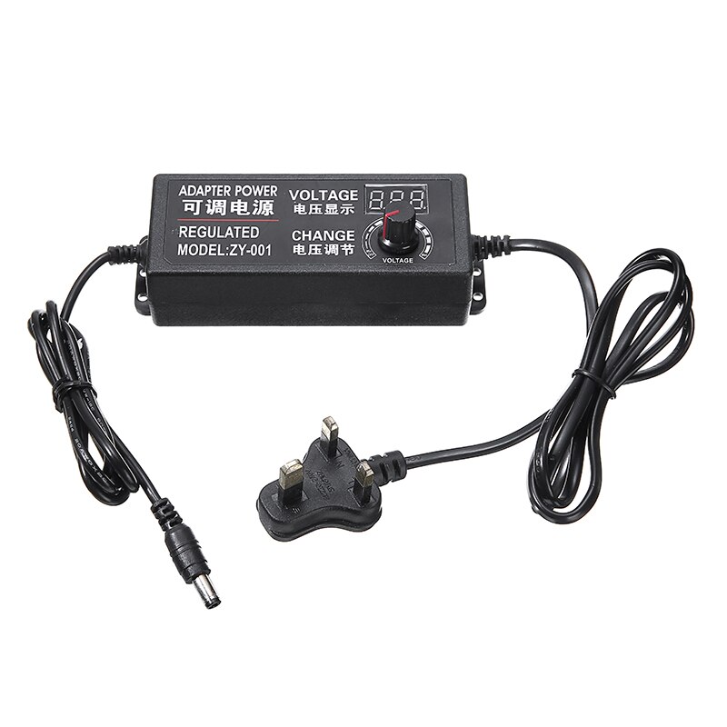 Adaptateur Universel Réglable 3-36V 4A 144W - 14 Embouts Inclus, Pour électronique