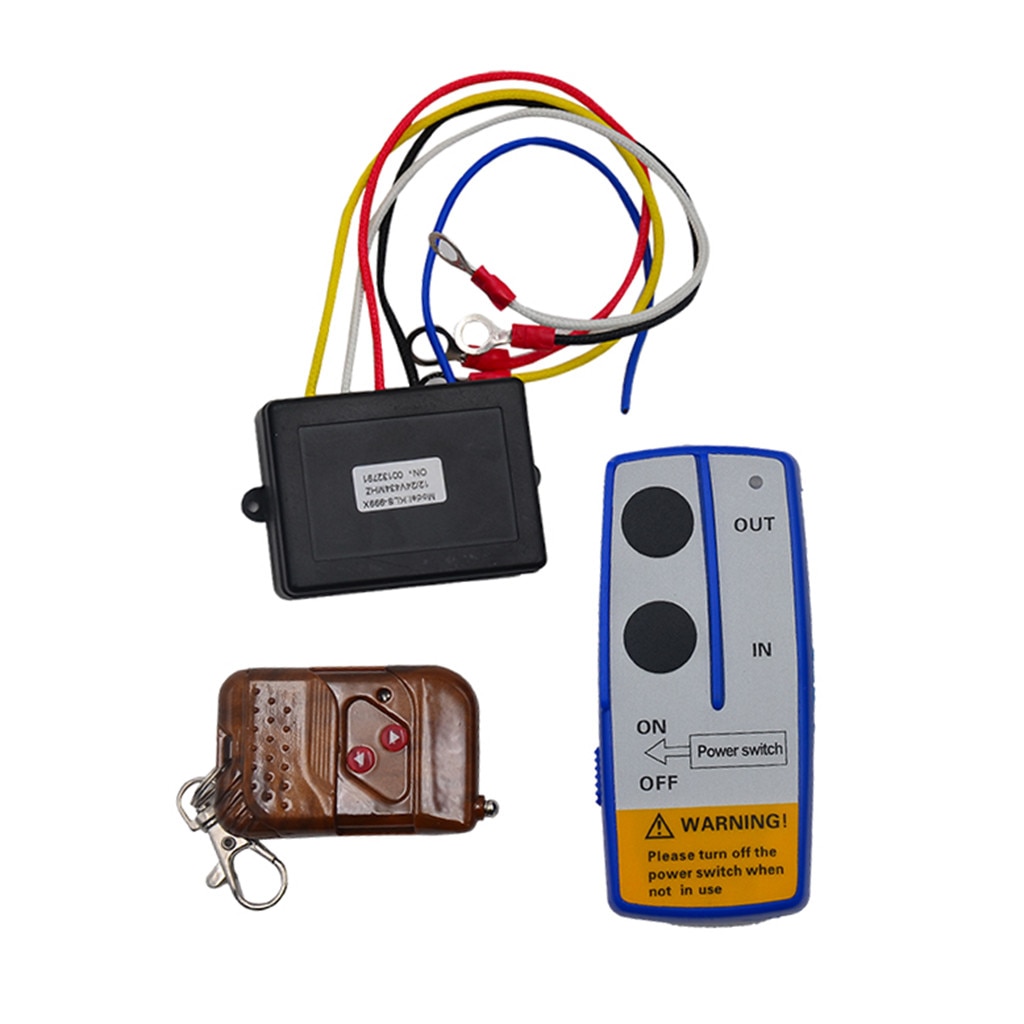 Universele Auto Wireless Winch Afstandsbediening Kit 12V Schakelaar Handset Ontvanger Tran Remote Bediening Auto Accessoires